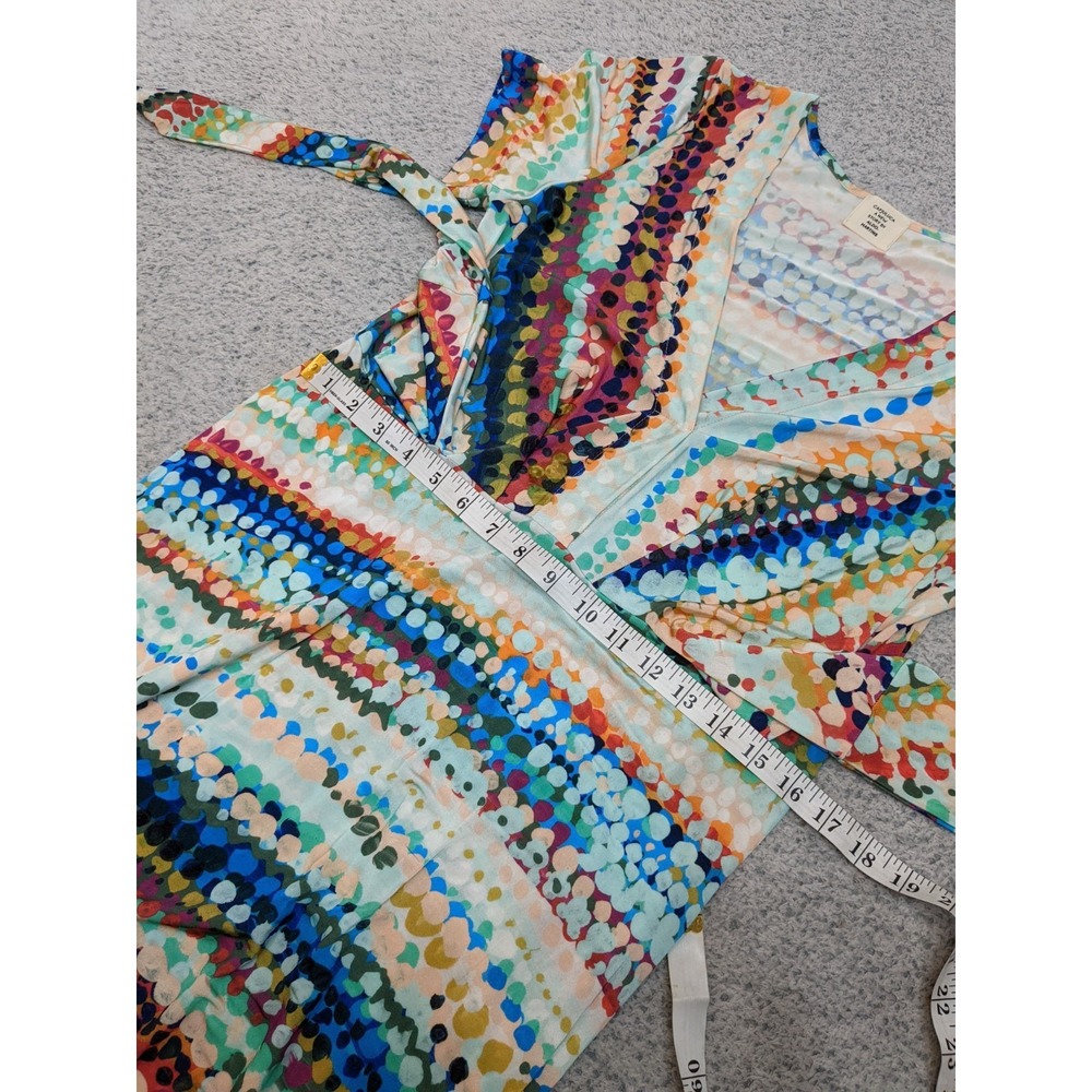 Cap Juluca Aldo Martins Dress L Colorful Abstract Cinco de Mayo Siesta Boho - Picture 9 of 16